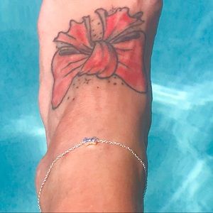Bow anklet 925 Sterling Silver
